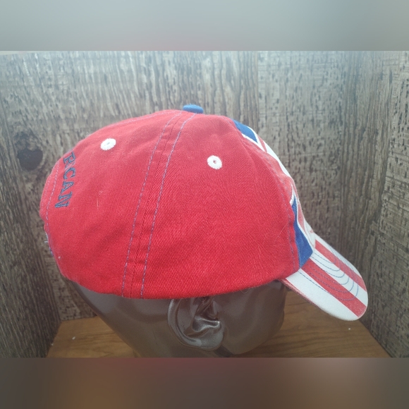 Disney Parks Mickey Mouse Patriotic Hat Cap Red White Blue Youth Snapback 54-57 - Picture 9 of 9